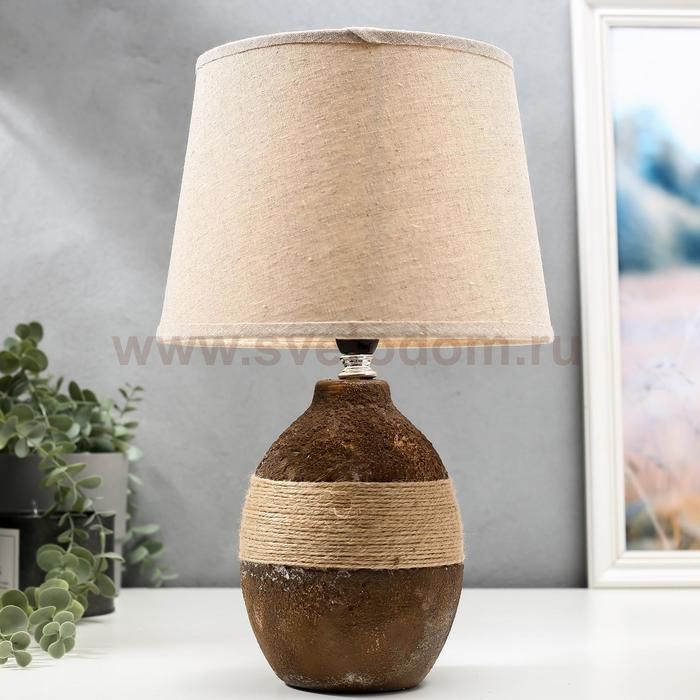 Лампа настольная 16349/1 E14 40Вт коричневый 22х22х37 см