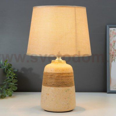 Лампа настольная 16351/1 E14 40Вт бежевый 22х22х37 см
