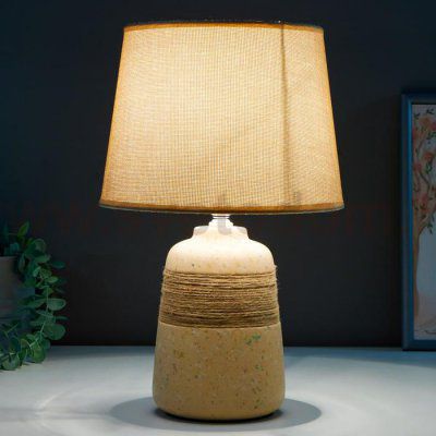 Лампа настольная 16351/1 E14 40Вт бежевый 22х22х37 см