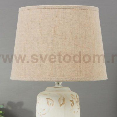 Лампа настольная 16352/1 E14 40Вт бело-бежевый 22х22х36 см