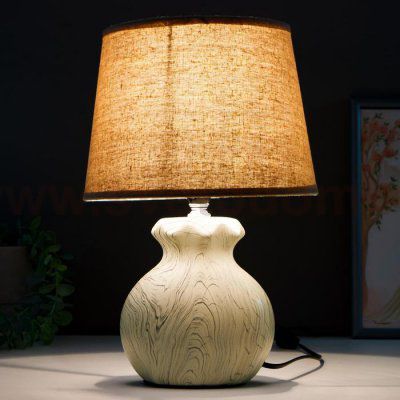 Лампа настольная 16358/1 E14 40Вт бело-серый 22х22х36 см