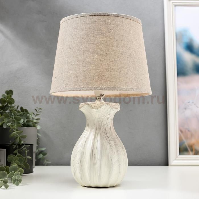 Лампа настольная 16359/1 E14 40Вт белый 22х22х36 см