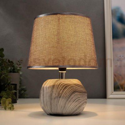 Лампа настольная 16366/1 E14 40Вт серый 22х22х36 см