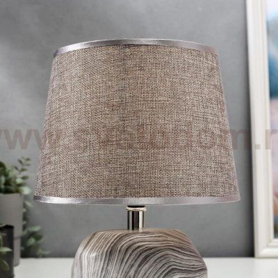 Лампа настольная 16366/1 E14 40Вт серый 22х22х36 см