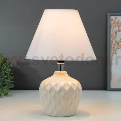 Лампа настольная 16367/1WT E14 40Вт белый 20х20х30 см