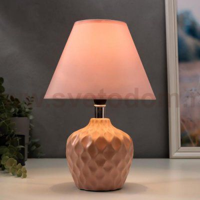 Лампа настольная 16367/1PK E14 40Вт розовый 20х20х30 см