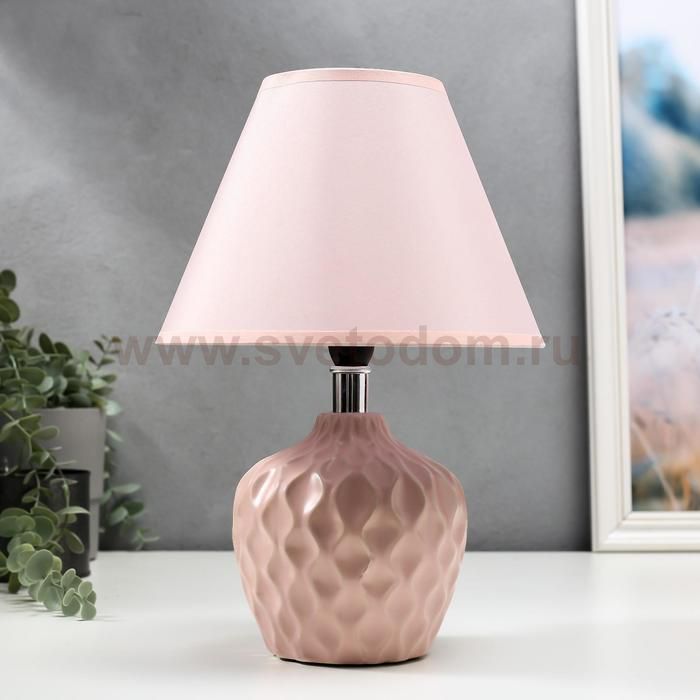 Лампа настольная 16367/1PK E14 40Вт розовый 20х20х30 см
