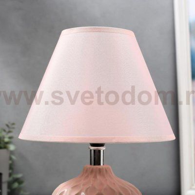 Лампа настольная 16367/1PK E14 40Вт розовый 20х20х30 см