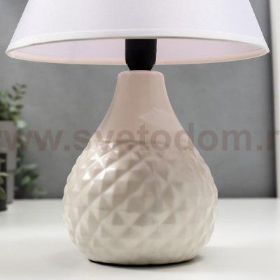 Лампа настольная 16369/1WT E14 40Вт белый 20х20х30 см