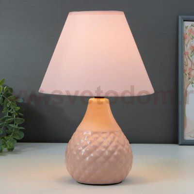 Лампа настольная 16369/1PK E14 40Вт розовый 20х20х30 см