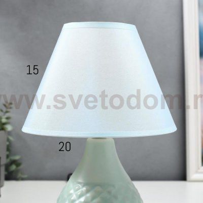 Лампа настольная 16369/1BL E14 40Вт голубой 20х20х30 см