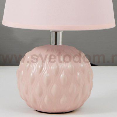 Лампа настольная 58088/1PK E27 40Вт розовый 17х17х27 см