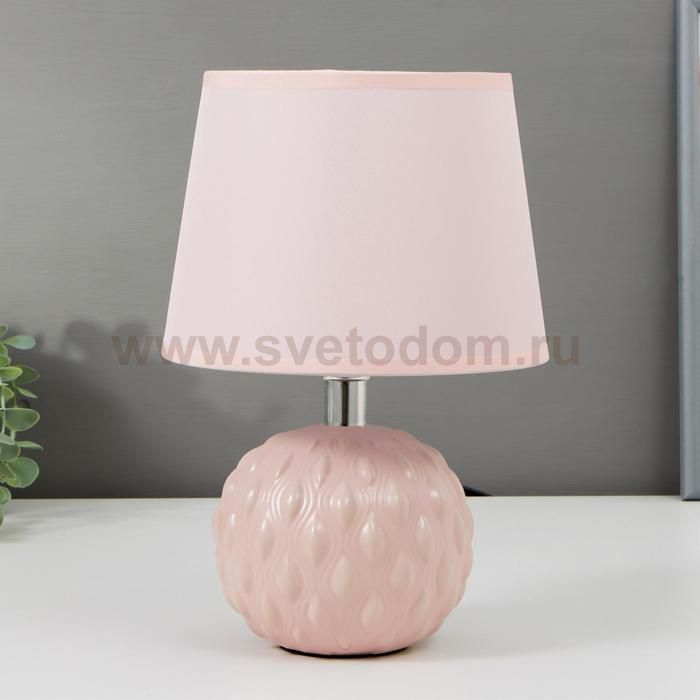 Лампа настольная 58088/1PK E27 40Вт розовый 17х17х27 см