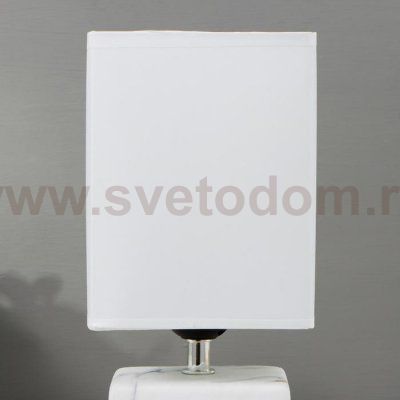 Лампа настольная 16375/1 E27 40Вт бело-серый 16х16х29 см