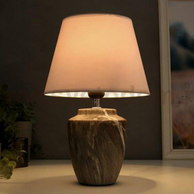 Лампа настольная 16381/1 E27 40Вт серый 23х23х39 см