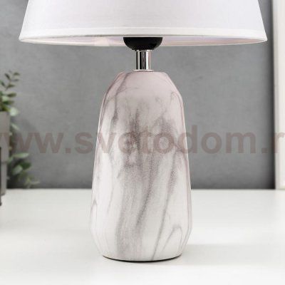 Лампа настольная 16383/1 E27 40Вт бело-серый 23х23х39 см