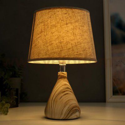 Лампа настольная 16385/1 E14 40Вт бежевый 22х22х37 см