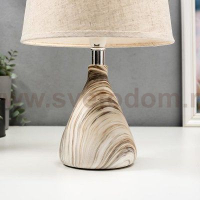 Лампа настольная 16385/1 E14 40Вт бежевый 22х22х37 см