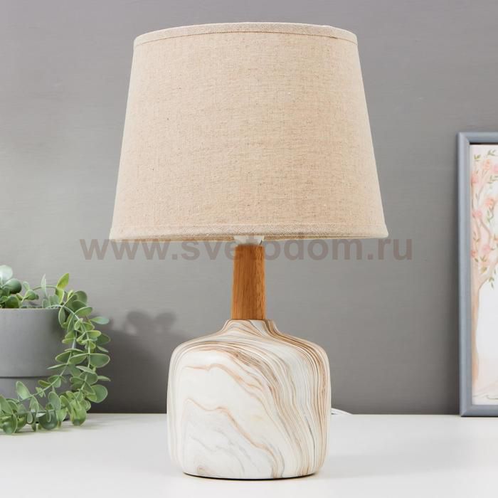 Лампа настольная 16386/1 E14 40Вт бежевый 22х22х37 см