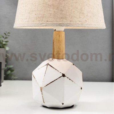 Лампа настольная 16387/1 E14 40Вт белый 22х22х37 см