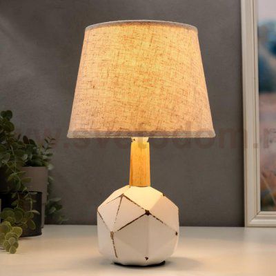 Лампа настольная 16387/1 E14 40Вт белый 22х22х37 см