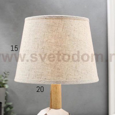 Лампа настольная 16387/1 E14 40Вт белый 22х22х37 см