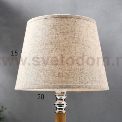 Лампа настольная 16391/1 E14 40Вт светлое дерево 22х22х37 см