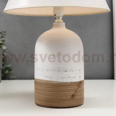 Лампа настольная 16394/1 E14 40Вт белый 22х22х37 см