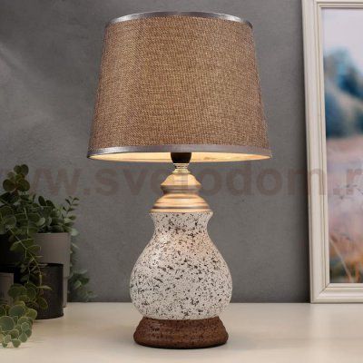 Лампа настольная 16397/1 E14 40Вт серый 22х22х37 см