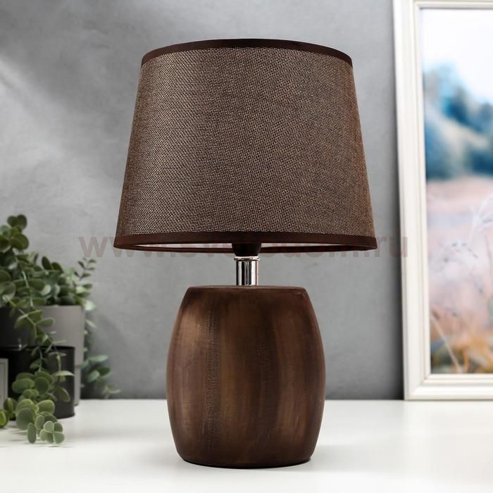 Лампа настольная 16400/1 E14 40Вт черно-коричневый 22х22х37 см