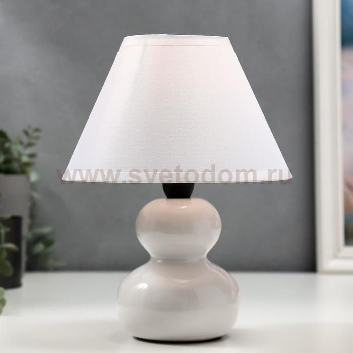 Лампа настольная 16401/1WT E14 40Вт белый 17х17х24 см