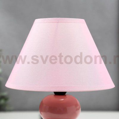 Лампа настольная 16401/1PK E14 40Вт розовый 17х17х24 см