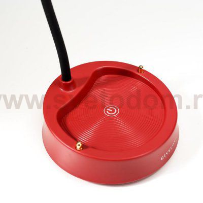 Настольная лампа с диммером 16299/1RD LED 4Вт USB АКБ 3000-6000К красный 12,3х12,3х37 см
