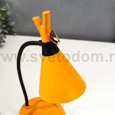 Настольная лампа с диммером 16299/1YL LED 4Вт USB АКБ 3000-6000К желтый 12,3х12,3х37 см