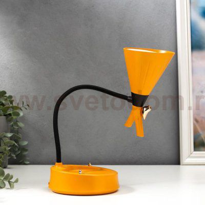 Настольная лампа с диммером 16299/1YL LED 4Вт USB АКБ 3000-6000К желтый 12,3х12,3х37 см