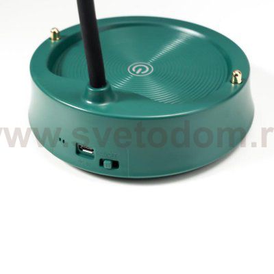 Настольная лампа с диммером 16299/1GR LED 4Вт USB АКБ 3000-6000К зеленый 12,3х12,3х37 см