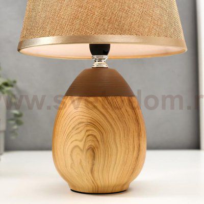 Лампа настольная 16305/1BR E14 40Вт светлое дерево 20х20х31 см