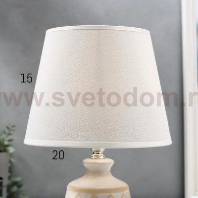 Лампа настольная 16309/1WT E14 40Вт бело-бежевый 20х20х32 см