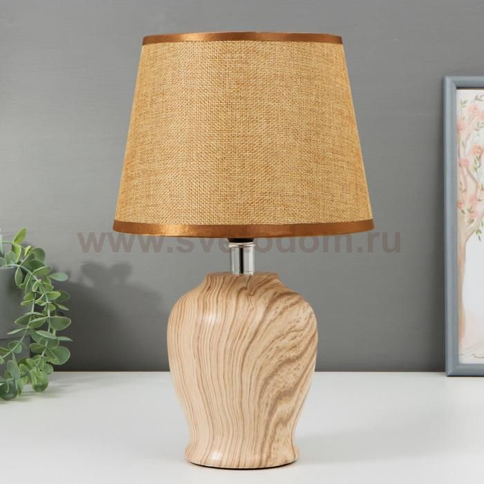 Лампа настольная 16406/1 E14 40Вт светлое дерево 20х20х32 см