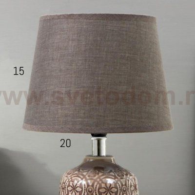 Лампа настольная 16413/1 E14 40Вт серый 20х20х32 см