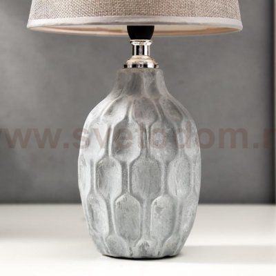 Лампа настольная 16428/1 E14 40Вт светло-серый 22,5х22,5х37 см