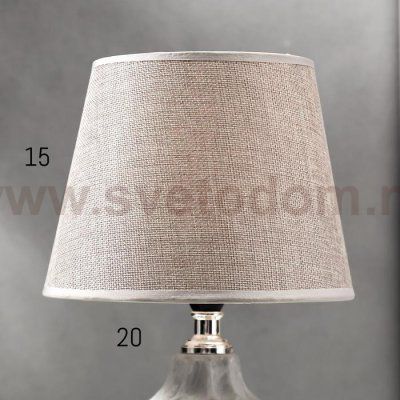 Лампа настольная 16428/1 E14 40Вт светло-серый 22,5х22,5х37 см