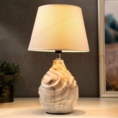 Лампа настольная 16429/1WT E14 40Вт бело-серый 22,5х22,5х37 см