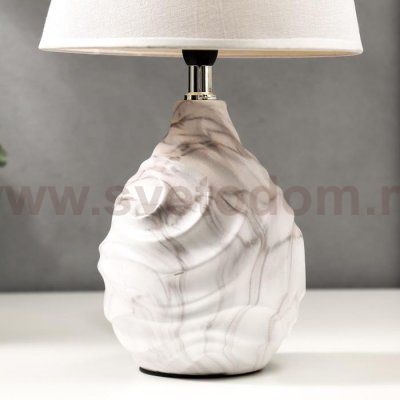 Лампа настольная 16429/1WT E14 40Вт бело-серый 22,5х22,5х37 см