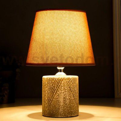 Лампа настольная 16414/1BR E14 40Вт серо-коричневый 20х20х28 см