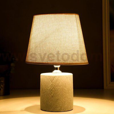 Лампа настольная 16414/1GR E14 40Вт светло-серый 20х20х28 см