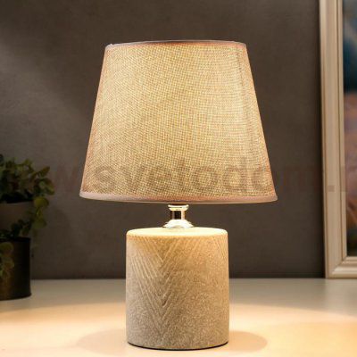 Лампа настольная 16414/1GR E14 40Вт светло-серый 20х20х28 см