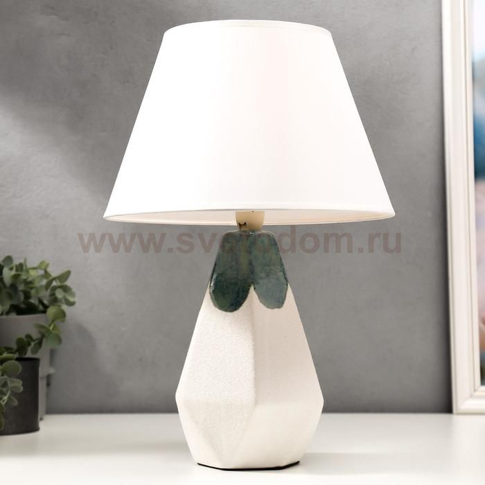 Лампа настольная 16416/1 E14 40Вт белый 25х25х38 см