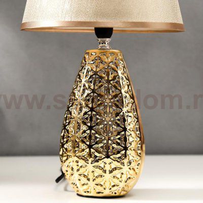 Лампа настольная 16417/1GD E14 40Вт золото 22х22х38 см