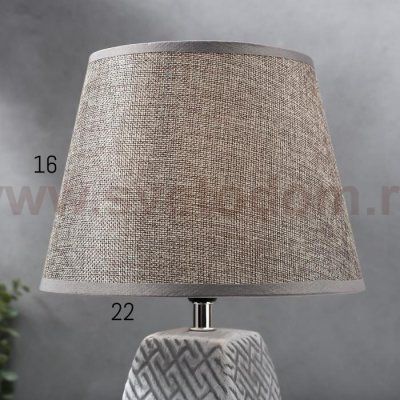 Лампа настольная 16444/1GR E14 40вт серый 22х22х34 см